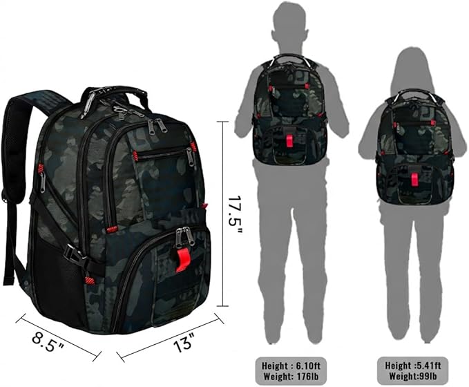YOREPEK Large Backpack for Men, Extra Large Laptop Backpacks for Men Women - Image 7