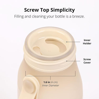 BLUE GINKGO Collapsible Water Bottle – Lightweight, Foldable Silicone Bottle - Image 5