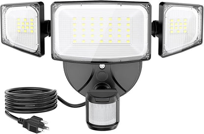 Olafus 50W Motion Sensor Outdoor Light Plug in, Motion Flood Light Dusk to Dawn by Olafus