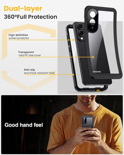 Lanhiem for Samsung Galaxy S25 Edge Phone Case, IP68 Waterproof Dustproof Case - Image 4