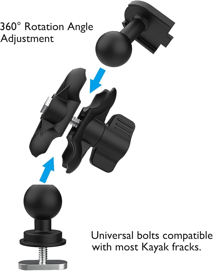 Kayak Phone Holder Mount Quick Install Auto Lock, 360°Adjustable Kayak Phone - Image 6