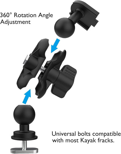 Kayak Phone Holder Mount Quick Install Auto Lock, 360°Adjustable Kayak Phone - Image 6