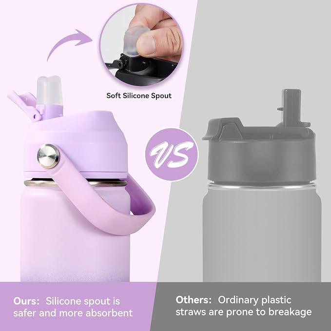 Fijinhom 18oz Insulated Stainless Steel Water Bottle, Wide Mouth Double Wall - Image 4