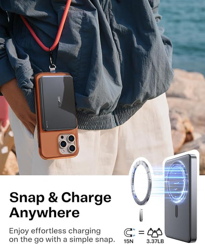 TORRAS MiniMag Power Bank, Ultra-Slim 10, 000mAh Magnetic Wireless Portable - Image 4
