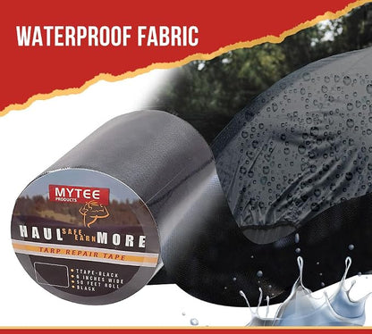 Mytee Products 8.8 oz Waterproof Black Vinyl Tarp Repair Tape 6 Inch x 50 FT - Image 3