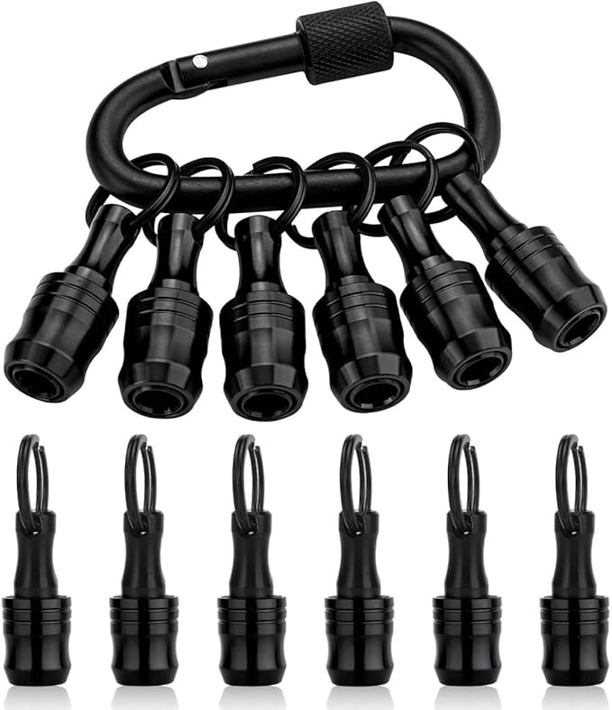 katerk 6pcs Bit Holder with Carabiner Socket by Katerk