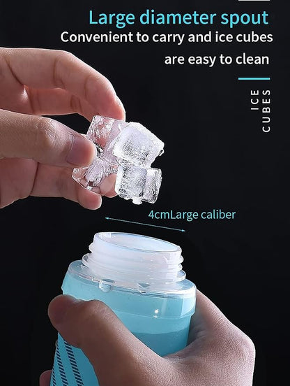 AONIJIE TPU Soft Flask Water Bottle Collapsible Running Flask - Image 7