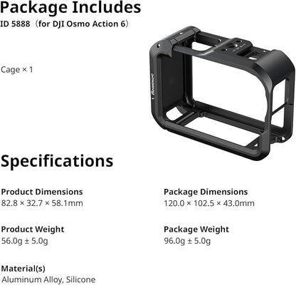 SMALLRIG Action 6 Cage for DJI Osmo Action 6 - Image 8