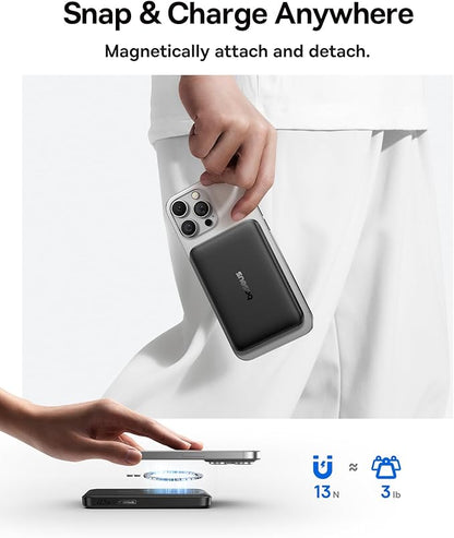 Baseus for MagSafe Portable Charger, Qi2 Certified 15W Wireless Magnetic Power - Image 6
