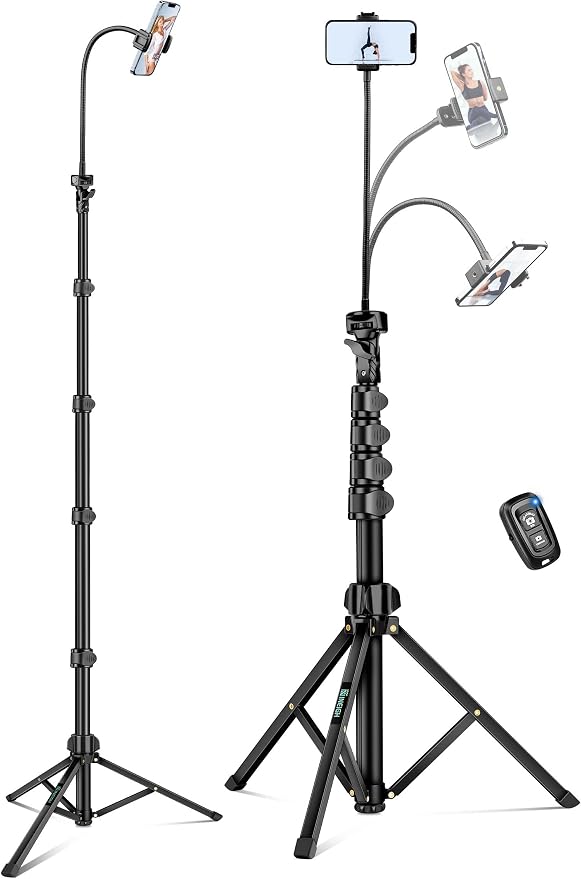 Nineigh Phone Tripod, Aluminum Tripods Stand by Nineigh