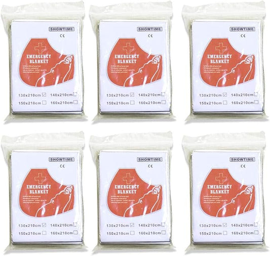 Emergency Mylar Thermal Blankets, Space Blanket Survival kit Camping Blanket by iforyHealthyLiving