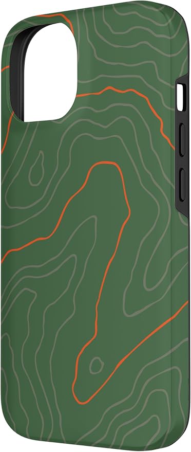 Backcountry Topo Guide Orange Lines Topographical Map Case - Image 2