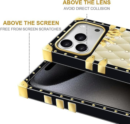 for iPhone 17 Pro Max Case Luxury Golden Decoration - Image 7
