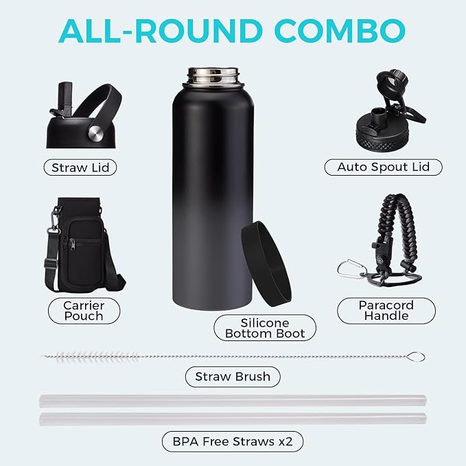 40 oz Water Bottles Insulated - Image 2