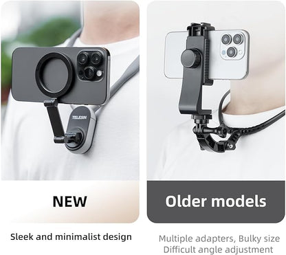 TELESIN Magnetic Neck Mount for Phones, Neck Cell Phone Holder POV/Vlog Selfie - Image 3