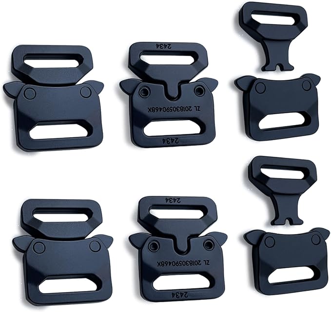 Paracord Bracelet Clips, Quick Release Belt Buckle Metal Shackle Lock by SULIFE