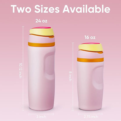 Fijinhom 24 oz Insulated Water Bottle, Stainless Steel Sports Water Bottle - Image 7