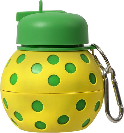 Windy City Novelties Collapsible Pickleball Silicone Water Bottle – 16 oz - Image 2