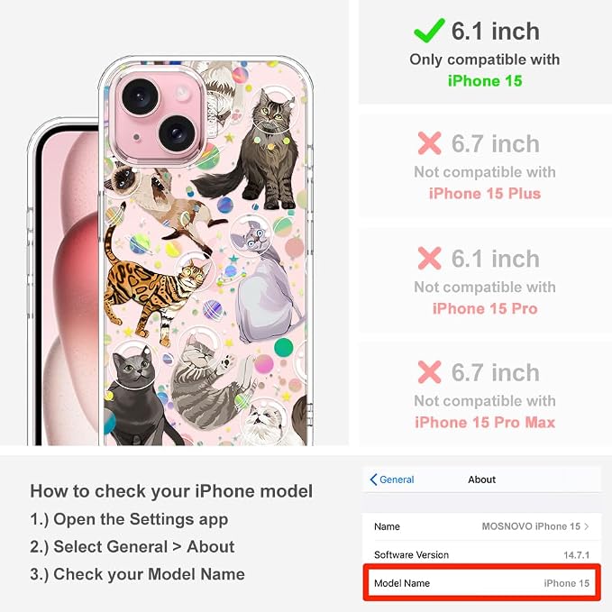 MOSNOVO Case for iPhone 15 - Image 2