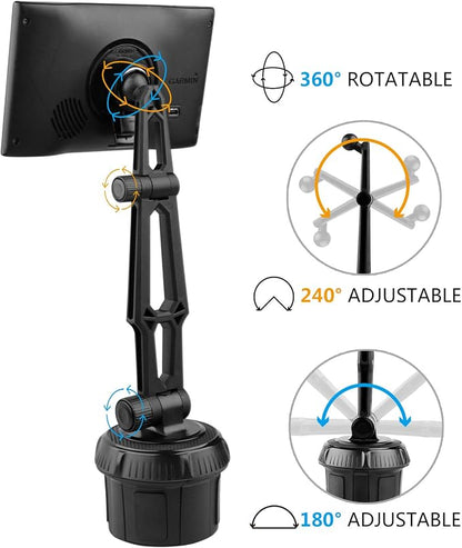 GPS Car Mount Cup Holder with Adjustable Arm - Image 5