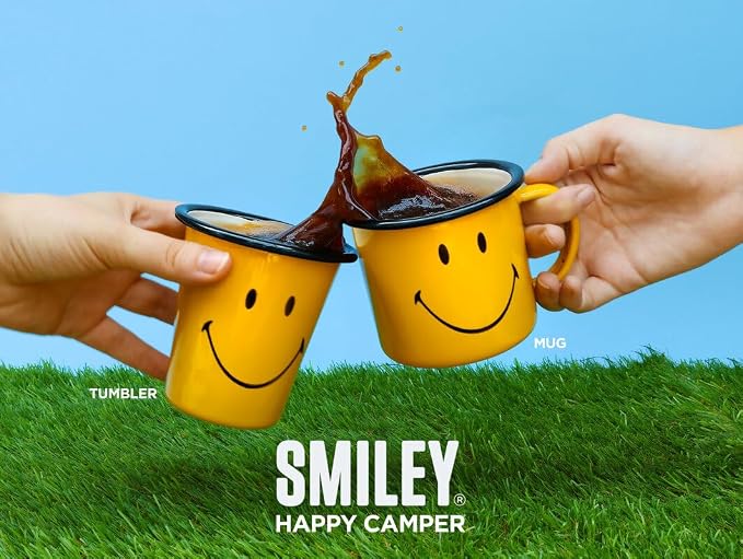 Suck UK Smiley Enamel Tea Mug - Image 5