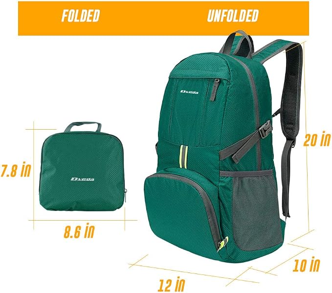 35L Lightweight Packable Backpack Waterproof Durable Hiking Travel Backpack - Image 3