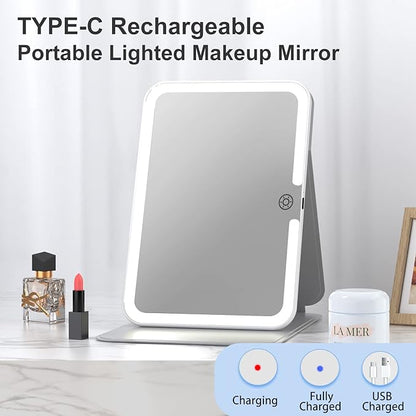Rechargeable Travel Lighted Makeup Mirror - Image 2