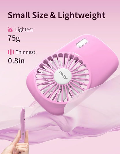 Aluan Handheld Mini Fan Powerful Small Personal Portable Speed Adjustable USB - Image 2