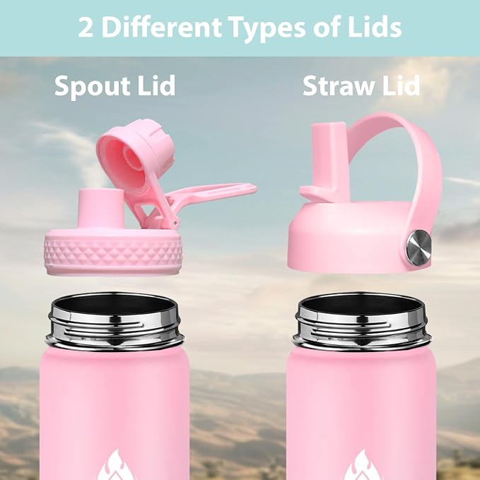 SENDESTAR Stainless Steel Wide Mouth Water Bottle 24oz Double Wall Vacuum - Image 2