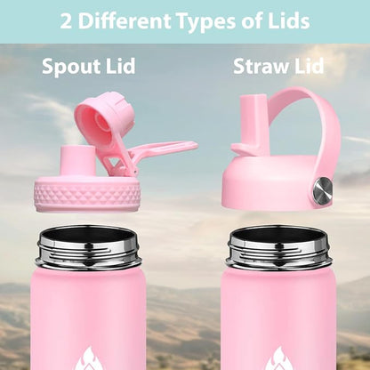 SENDESTAR Stainless Steel Wide Mouth Water Bottle 24oz Double Wall Vacuum - Image 2