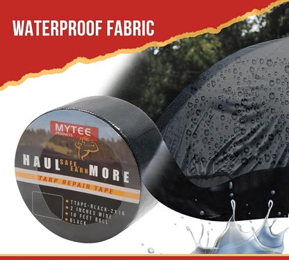 Mytee Products 8.8 oz Waterproof Black Vinyl Tarp Repair Tape 2 Inch x 16 FT - Image 3