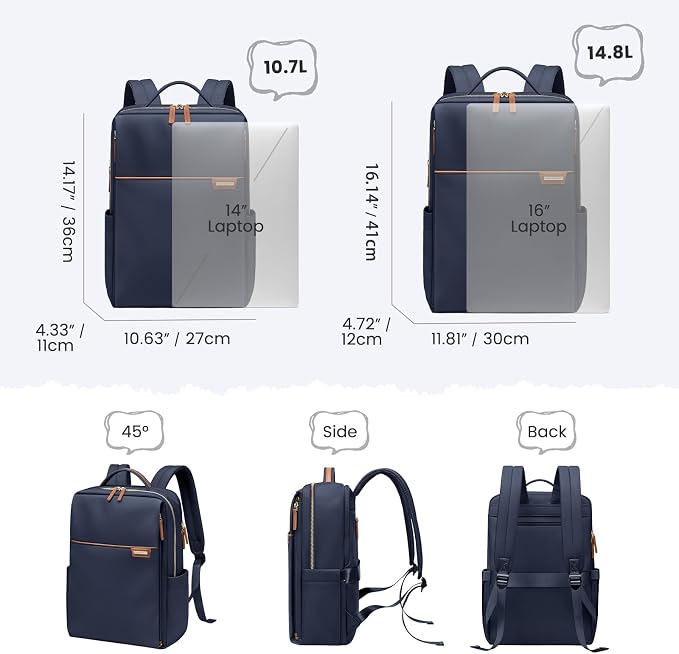 Laptop Backpack for Women, Work Business Traval Computer Backpacks - Image 4