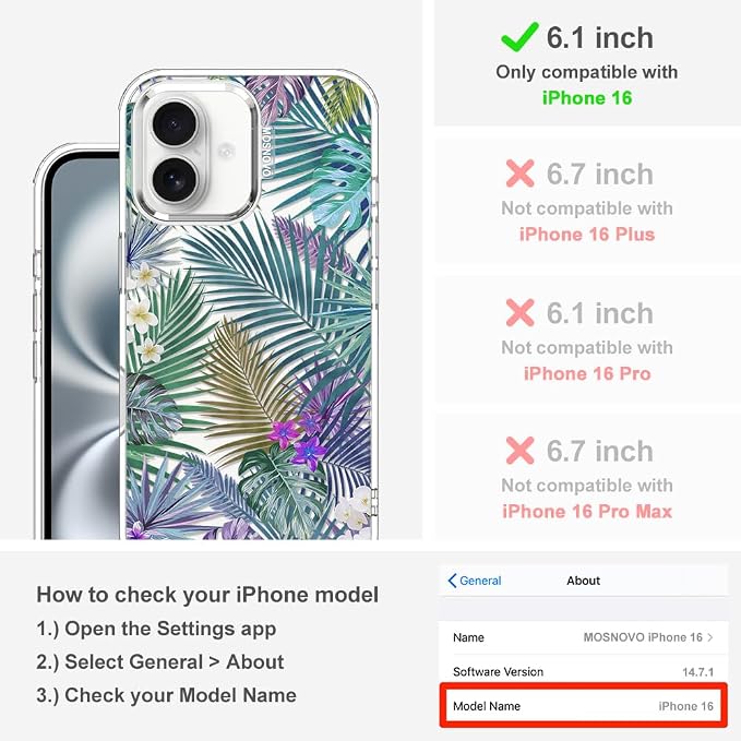 MOSNOVO Case for iPhone 16 - Image 2