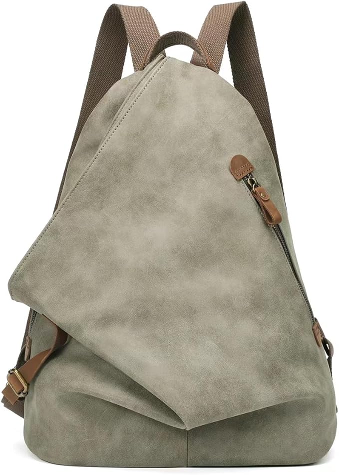 KL928 PU Leather Vintage Backpack – Large Casual Daypack Outdoor Travel by KL928