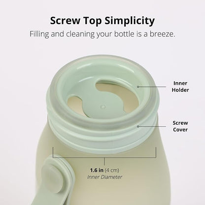 BLUE GINKGO Collapsible Water Bottle – Lightweight, Foldable Silicone Bottles - Image 5