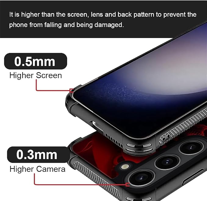 for Samsung Galaxy S23 Case, Gestures Funny Skull Pattern Graphic Design Girl - Image 5
