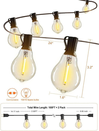 DAMAING 200FT LED Outdoor String Lights - Image 7