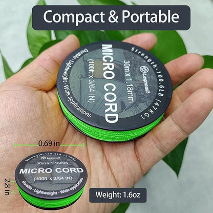 Micro Paracord, 1.18mm x 100ft Thin Mini Utility Braided Small Paracord - Image 3
