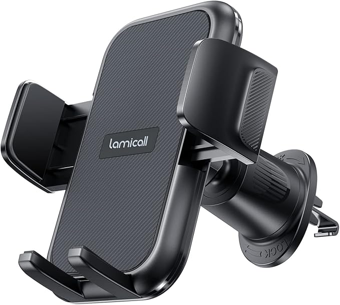 Lamicall 2026 Wider Clamp & Metal Hook Car Phone Holder Vent Phone Holders - Image 7