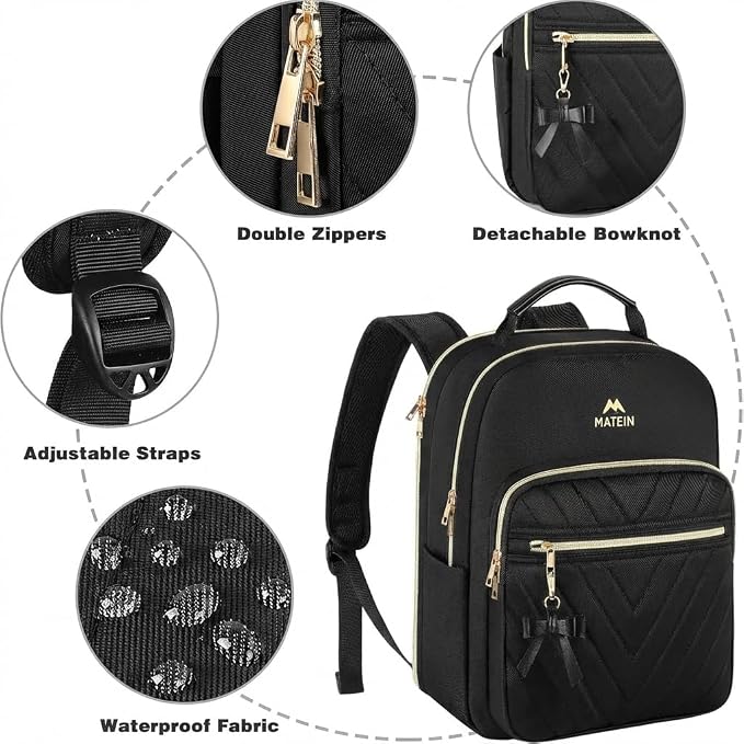 MATEIN Backpack Purse for Women, 17 inch Stylish Cute Waterproof Backpack Purse - Image 5