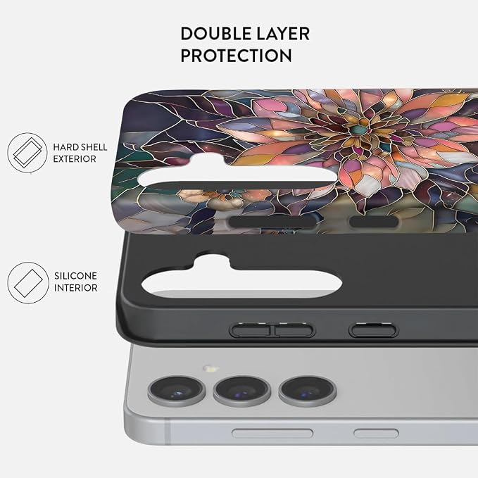Compatible for Samsung Galaxy S25 Ultra 5G Case, Dual Layer Heavy Duty 2 in 1 - Image 2
