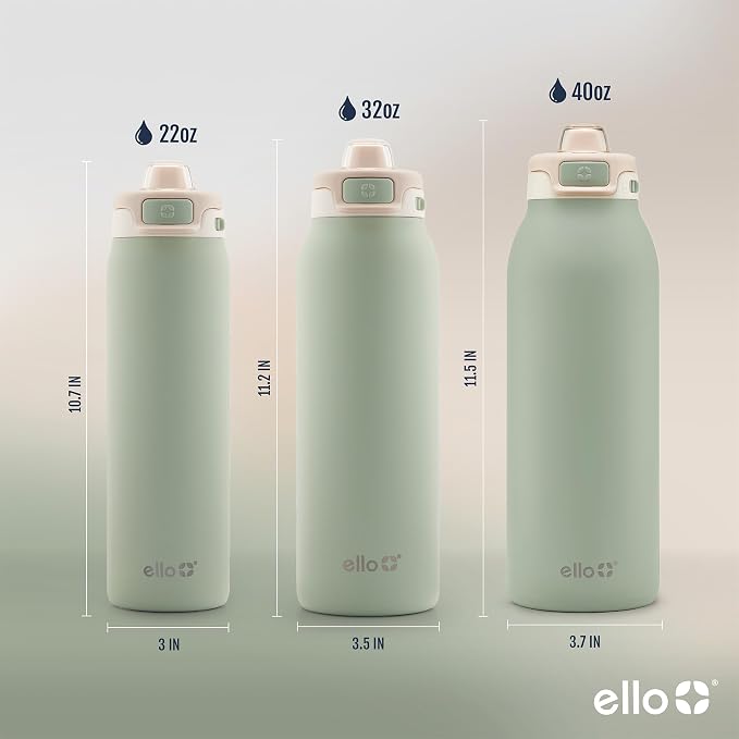 Ello Pop & Fill 40oz Stainless Steel Water Bottle - Image 6