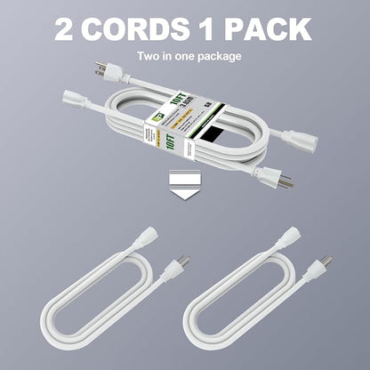 EP 2 Pack 10 Ft Outdoor Extension Cord - Image 3