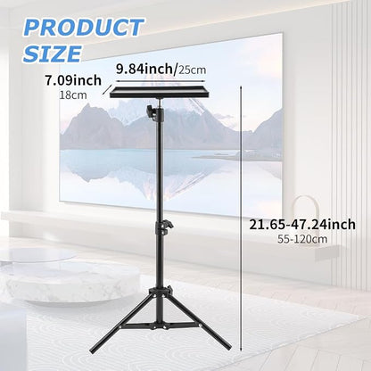 Projector Tripod Stand, Portable Laptop Tripod Stand, Adjustable Height 21.65 - Image 2