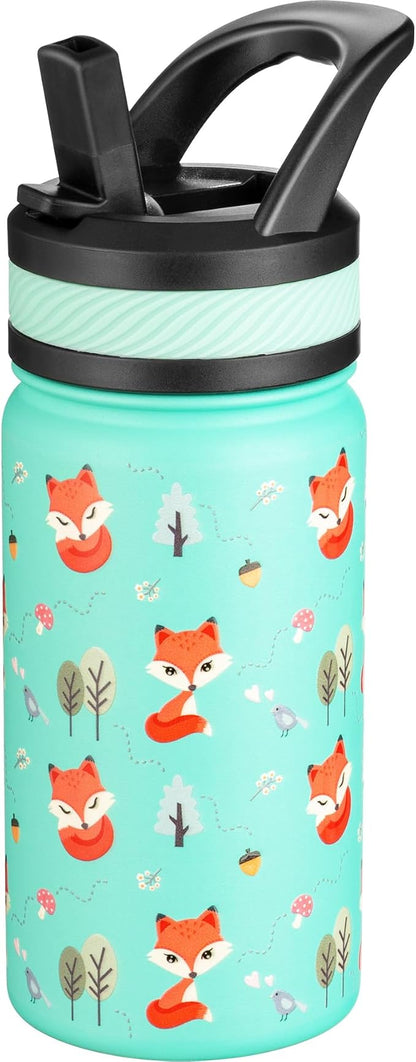 Fanhaw 14 Oz Kids Insulated Water Bottle by FANHAW