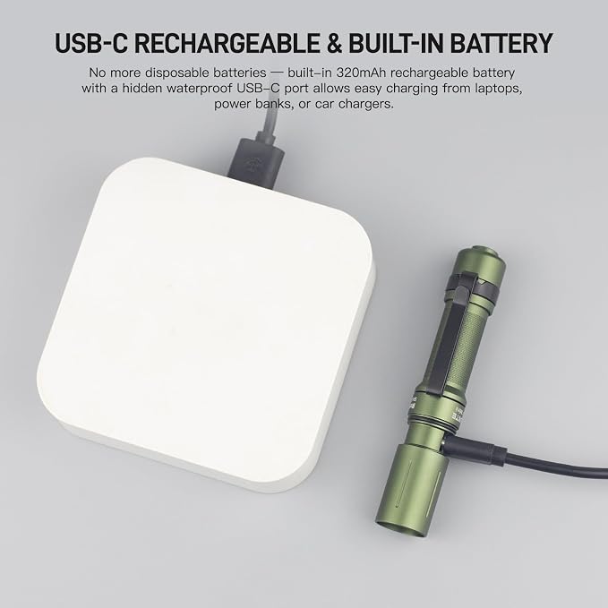 ThruNite Archer Mini Pocket EDC Pen Flashlight, USB-C Rechargeable Mini LED - Image 9