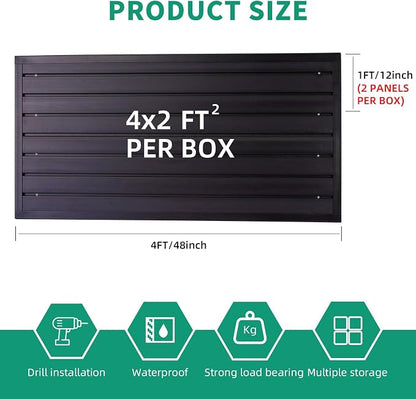 FRAYSCENT Slat Wall Paneling Garage Slat Wall Storage Systems Slatwall Panels - Image 3