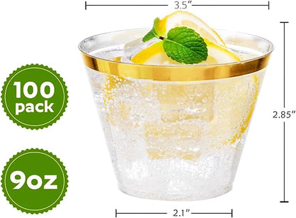 I00000 Heavy Duty Plastic Cups, 9 oz, BPA Free, Disposable, - Image 2