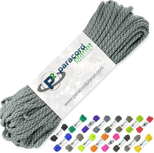 Paracord Planet 100' Hanks Parachute 550 Cord Type III 7 Strand Paracord Top 40 by ParacordPlanet