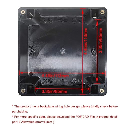 LeMotech ABS Plastic Electrical Project Case Power Junction Box, Project Box - Image 2